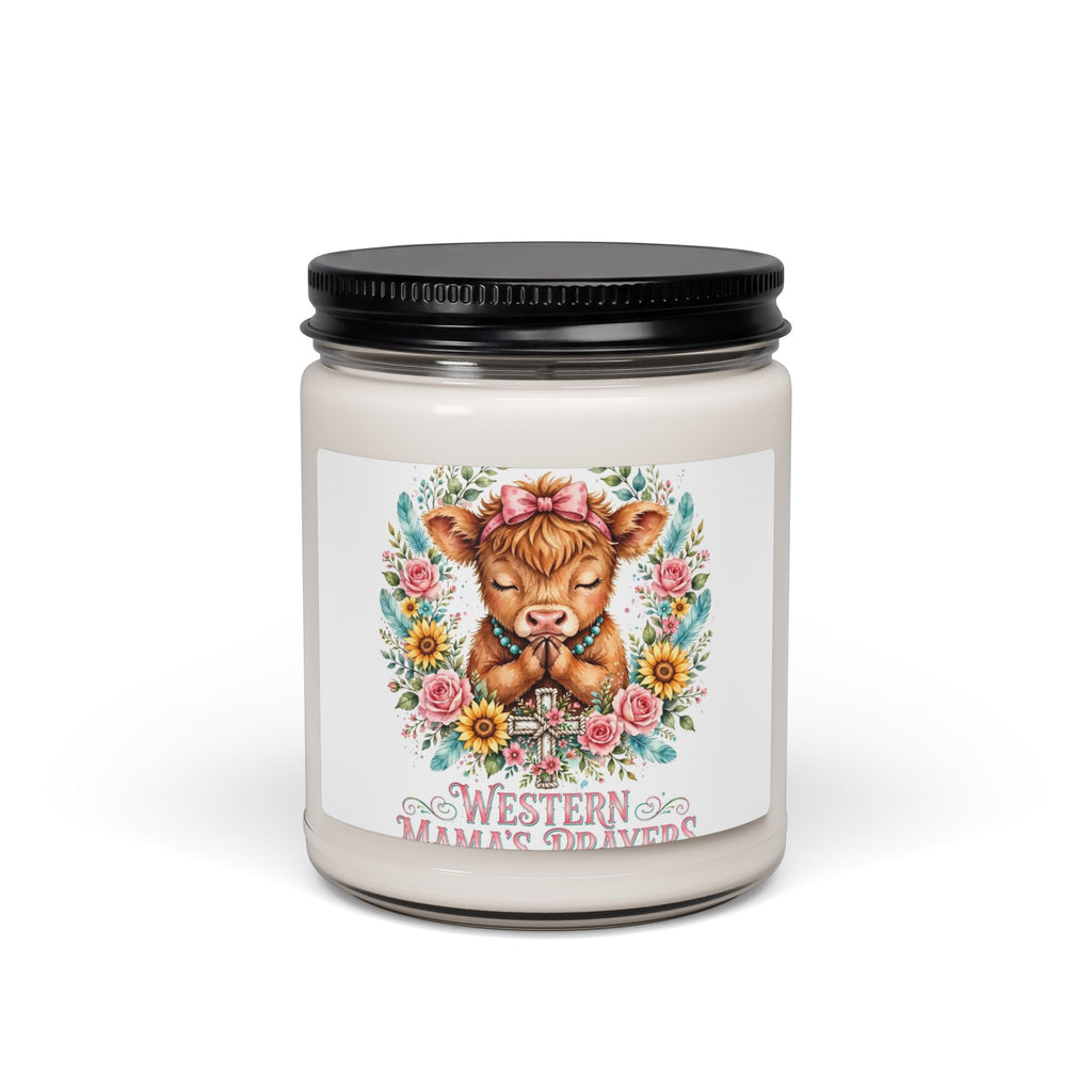 Western Mama Cow Scented Soy Candle — Floral 9oz Jar