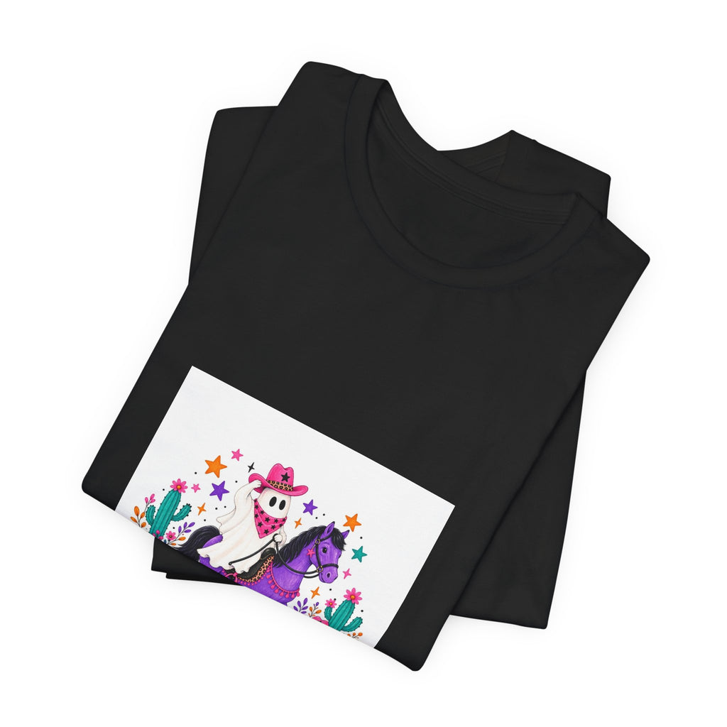 Halloween Skeleton Horse T-Shirt — Dia de los Muertos Desert Scene