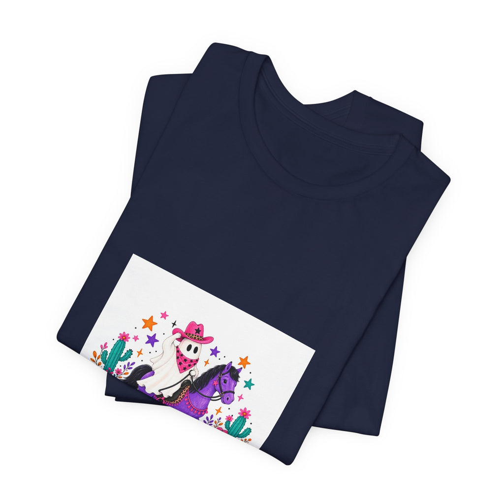Halloween Skeleton Horse T-Shirt — Dia de los Muertos Desert Scene