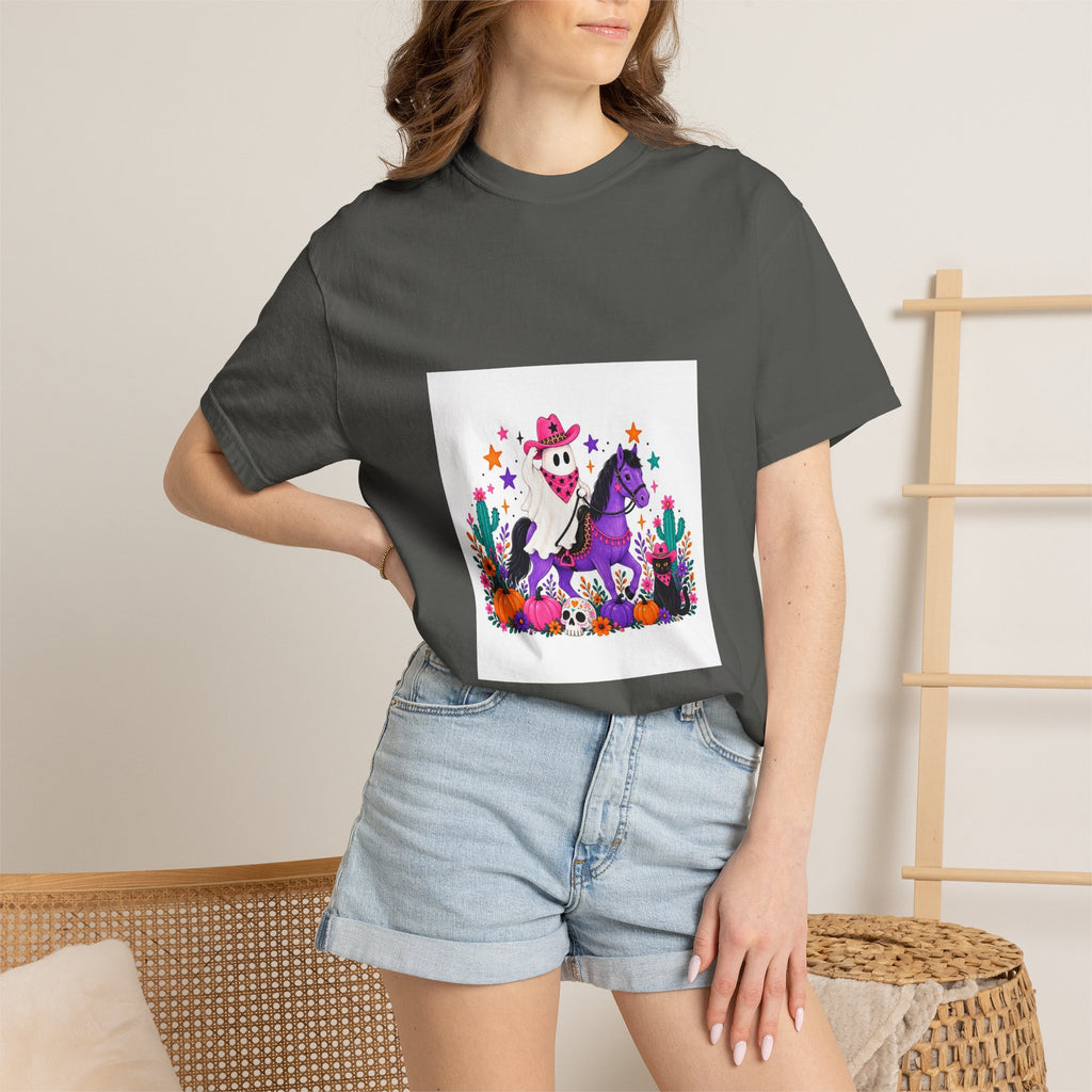 Day of the Dead Cowboy Horse T-Shirt — Cute Día de los Muertos Skeleton Rider Design