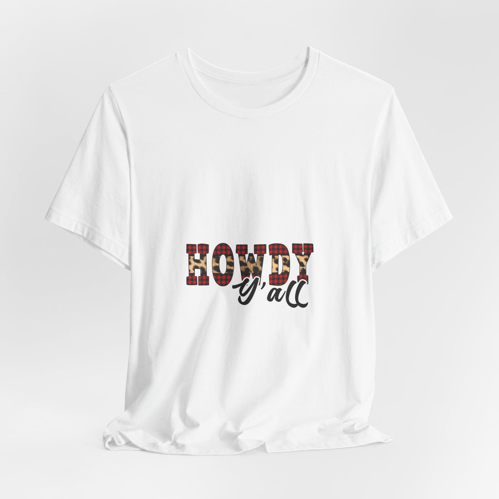 Howdy Y'all Tee — Plaid Western Graphic T-Shirt
