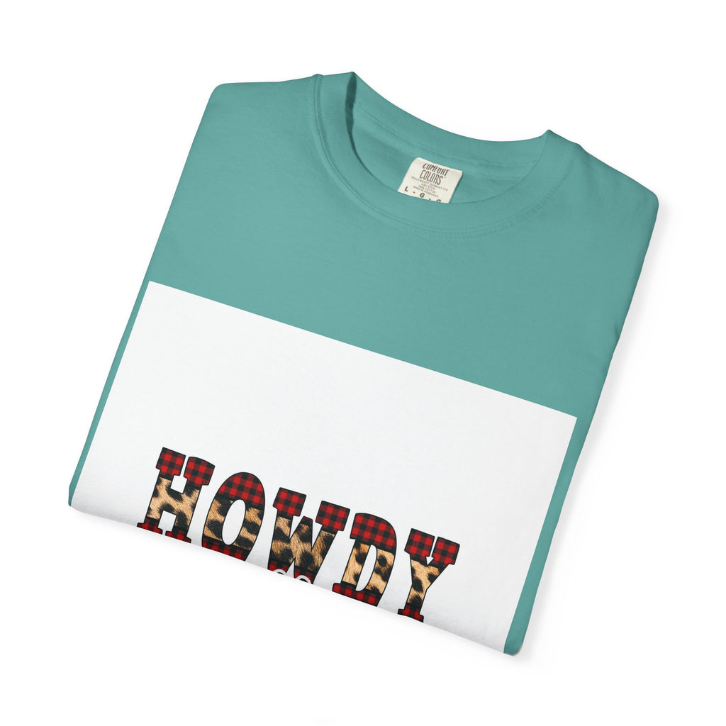 Howdy y'all T-Shirt — Plaid Western Graphic Tee
