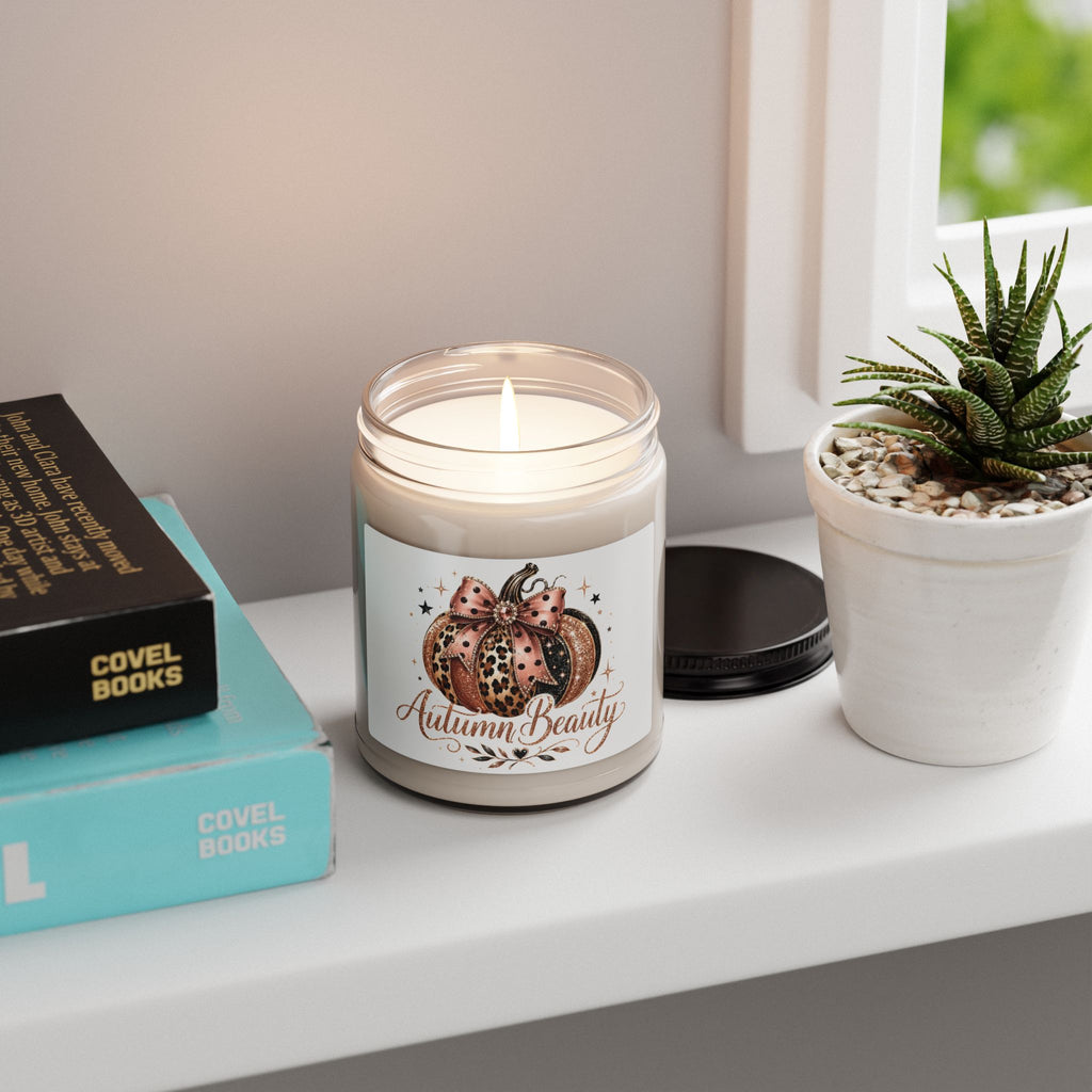 Autumn Beauty Scented Soy Candle — 9oz Fall Pumpkin Jar Candle