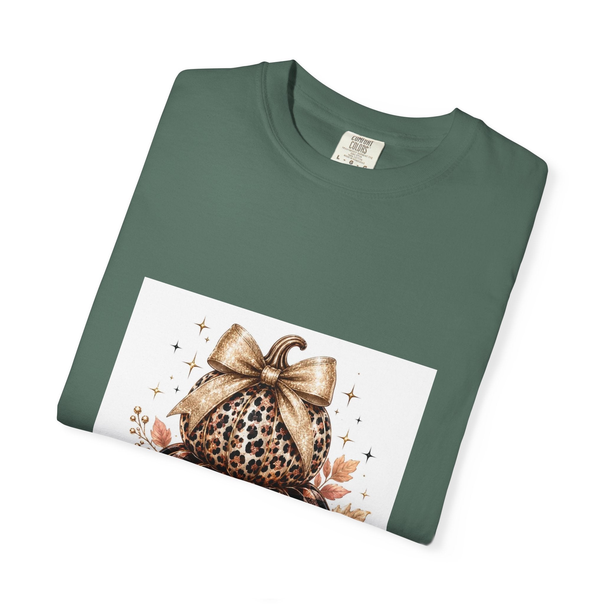 Blessed Pumpkin T-Shirt — Fall Leopard & Buffalo Plaid Pumpkin Graphic