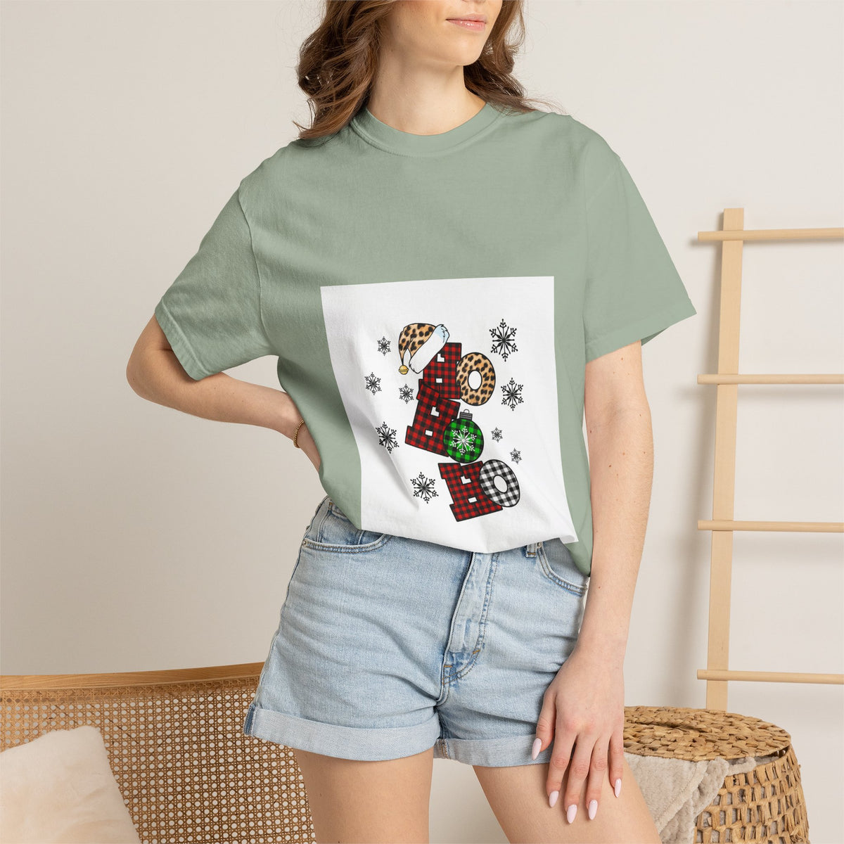 Holiday JOY Plaid Graphic T-Shirt