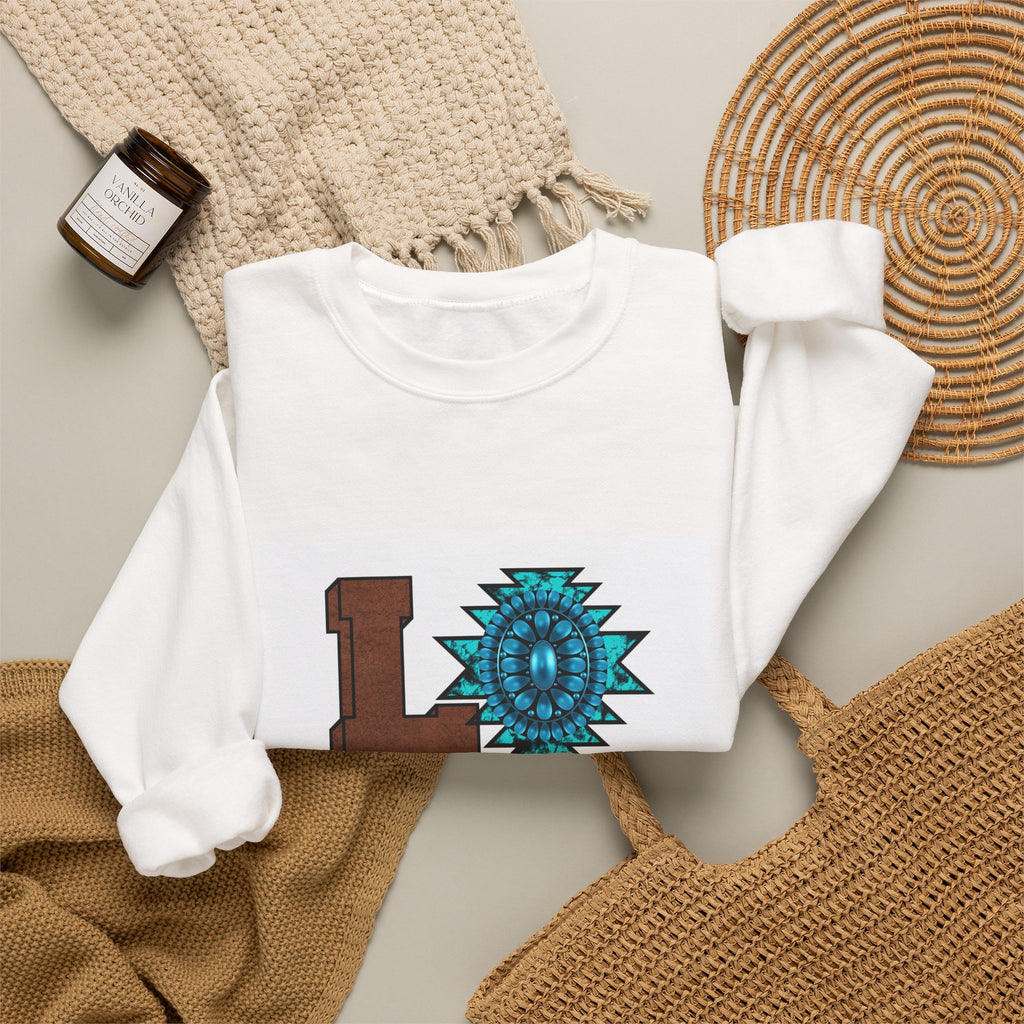LOVE Southwestern Crewneck Sweatshirt