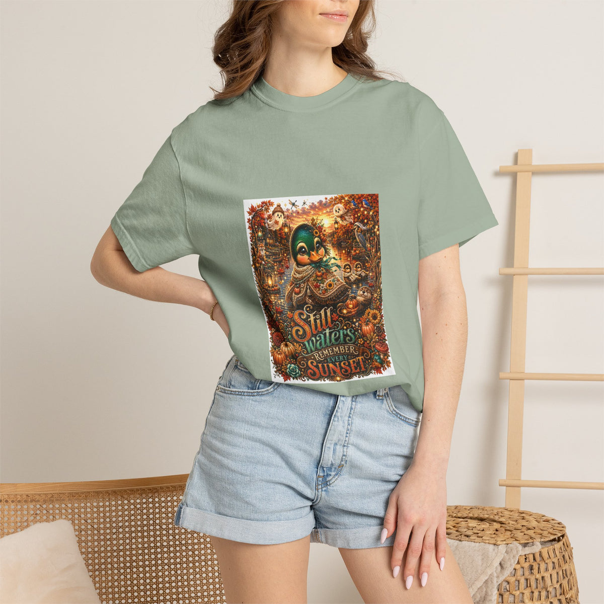 Skull Guitar Sunset T-Shirt — Still Waters Run Deep Vintage Rock Tee