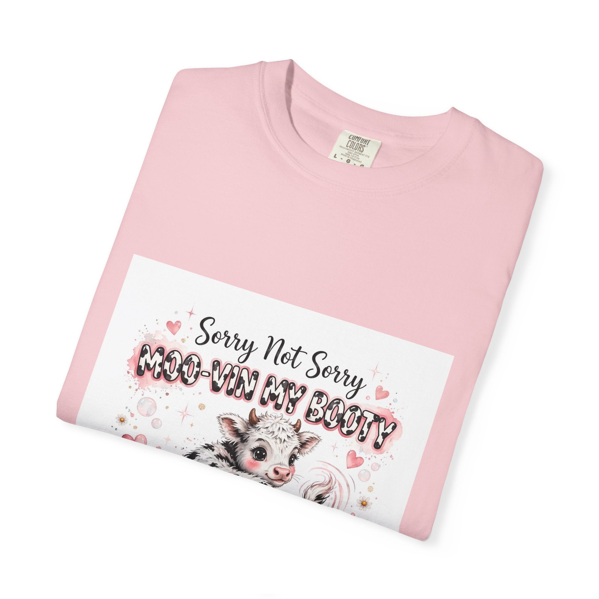 Cow With Attitude T-Shirt — "Sorry Not Sorry Moo-You Say Beauty" Farm Animal Graphic Tee