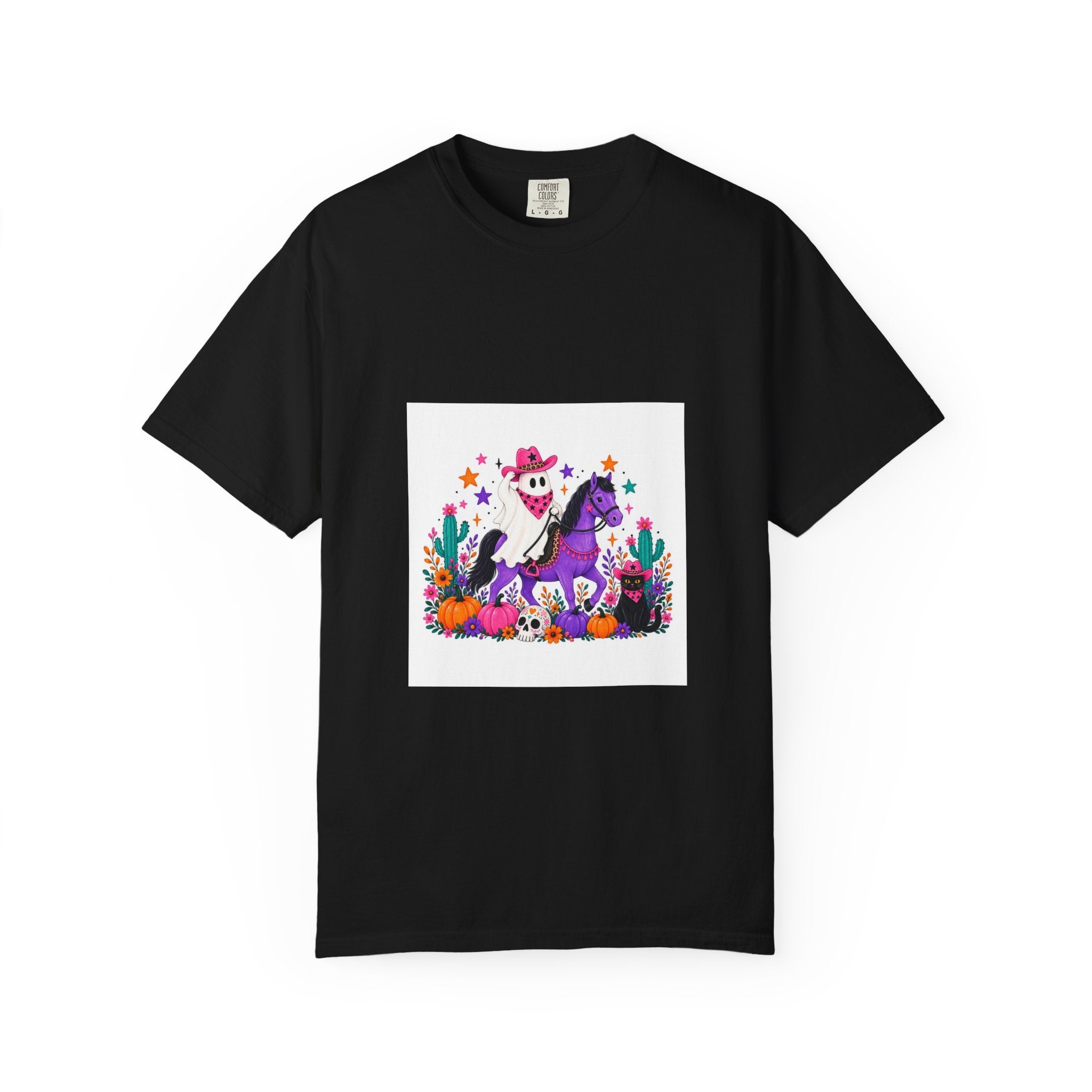 Day of the Dead Cowboy Horse T-Shirt — Cute Día de los Muertos Skeleton Rider Design