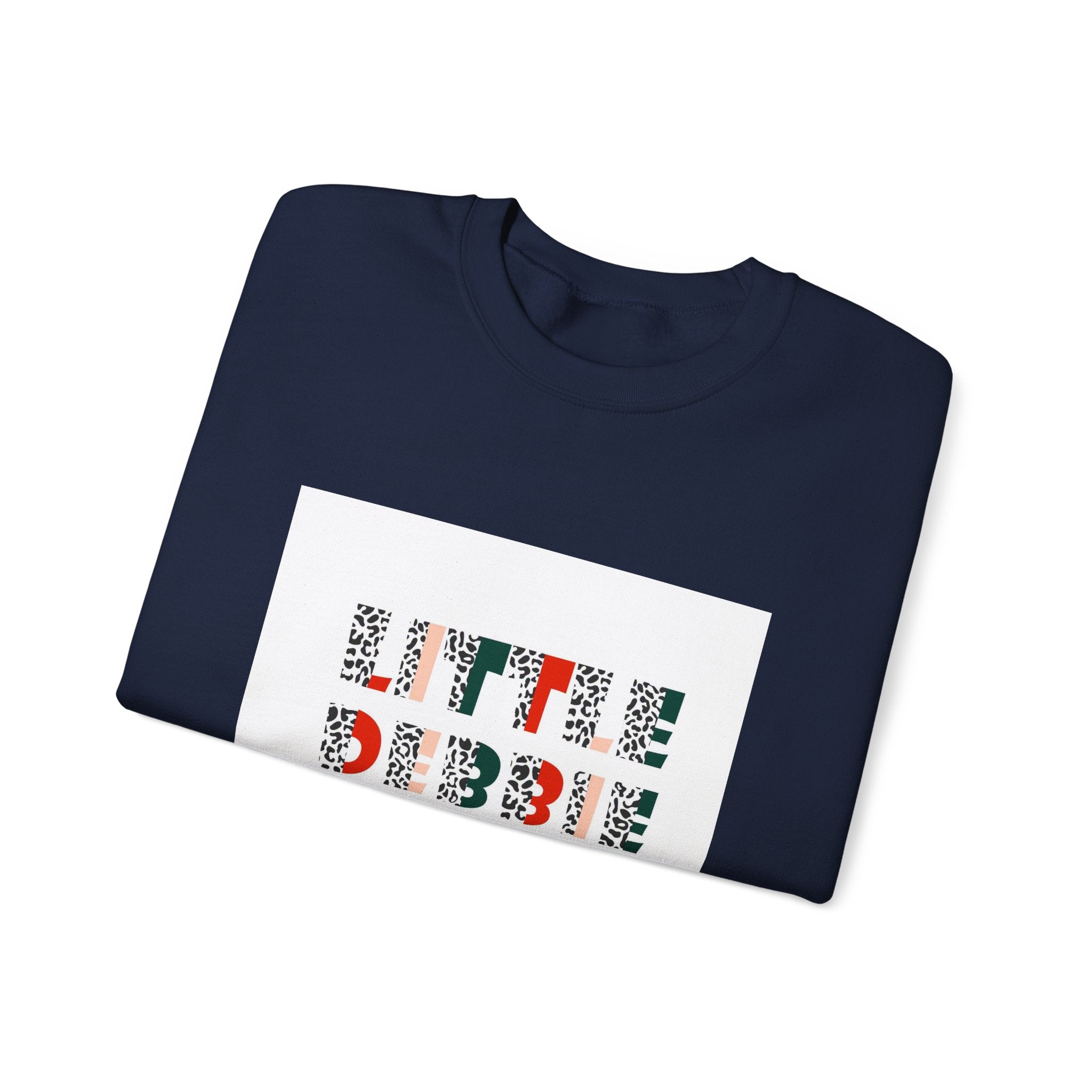 Crewneck Sweatshirt — “Little Debbie Slut” Floral Graphic Cozy Pullover
