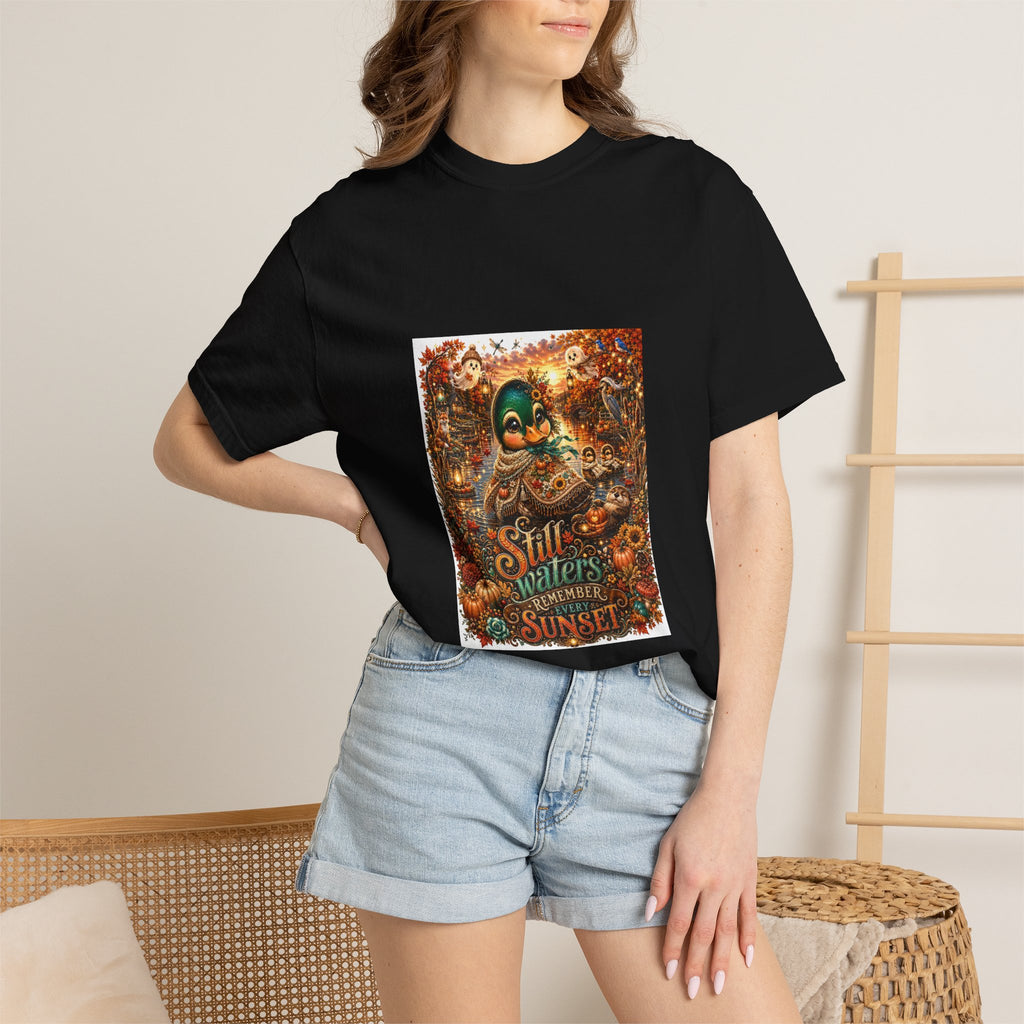 Skull Guitar Sunset T-Shirt — Still Waters Run Deep Vintage Rock Tee