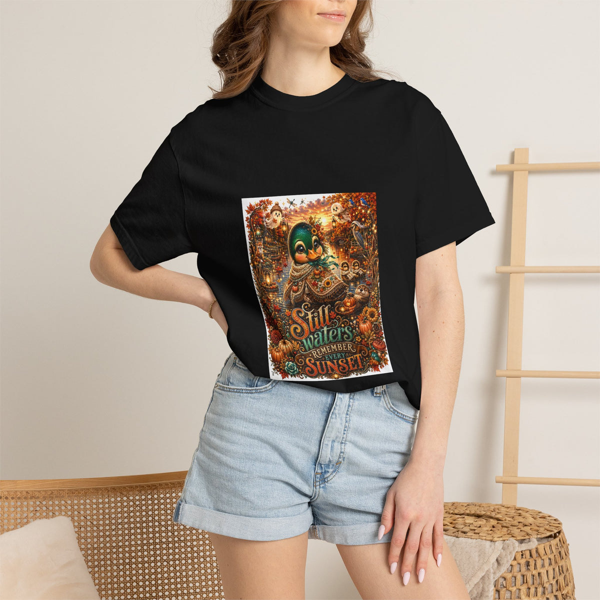 Skull Guitar Sunset T-Shirt — Still Waters Run Deep Vintage Rock Tee
