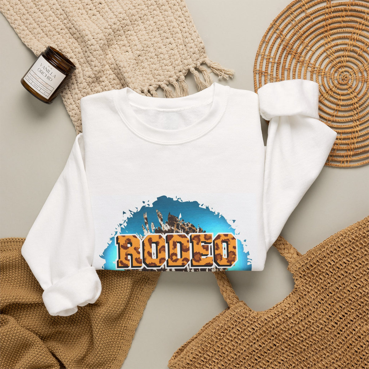Rodeo Mom Crewneck Sweatshirt – Western Cowgirl Casual Pullover
