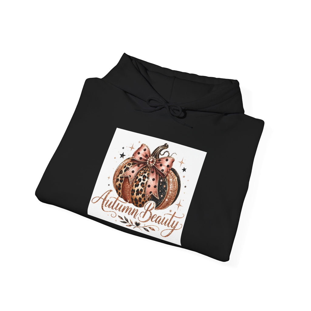 Autumn Beauty Hoodie — Pumpkin Floral Fall Sweatshirt