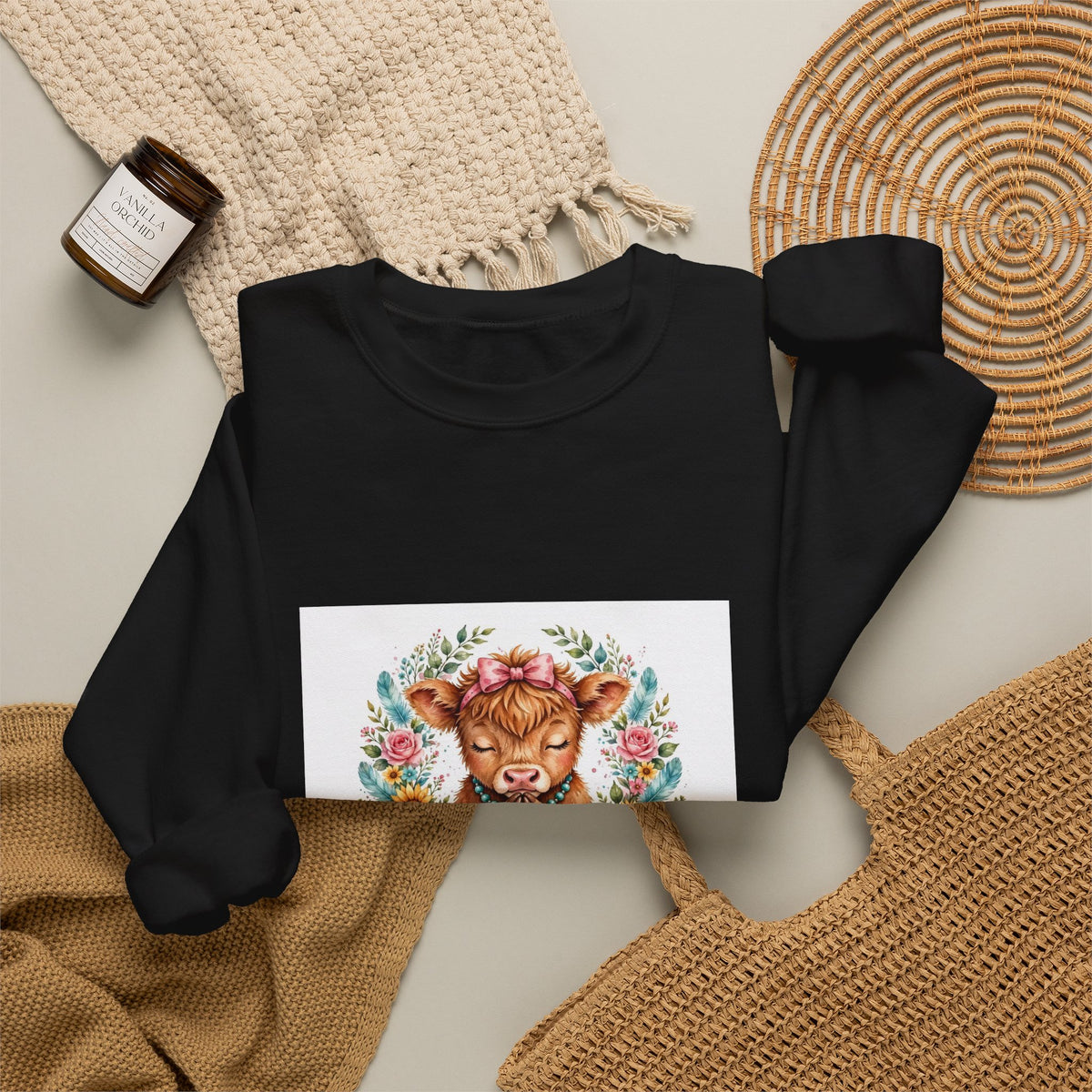 Cowgirl Mama Prayer Sweatshirt — Floral Western Mom Crewneck