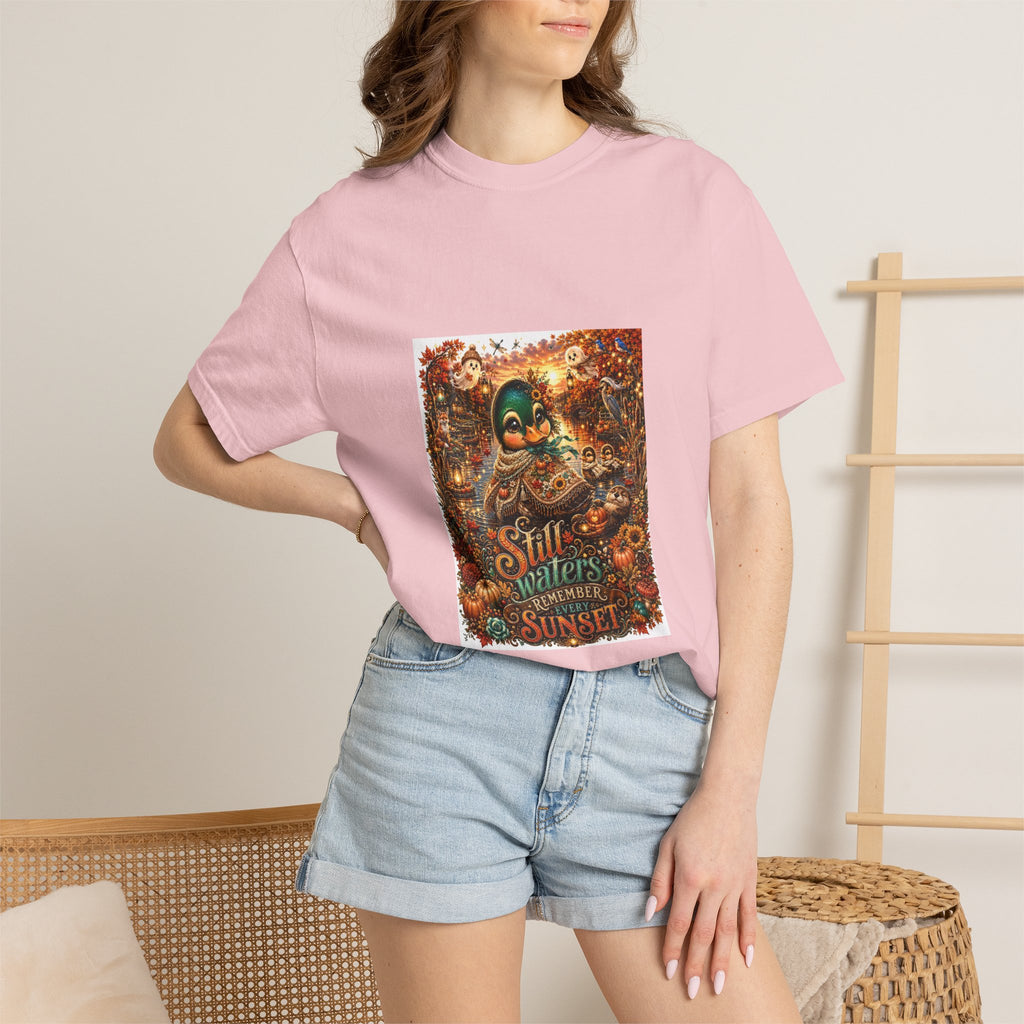 Skull Guitar Sunset T-Shirt — Still Waters Run Deep Vintage Rock Tee
