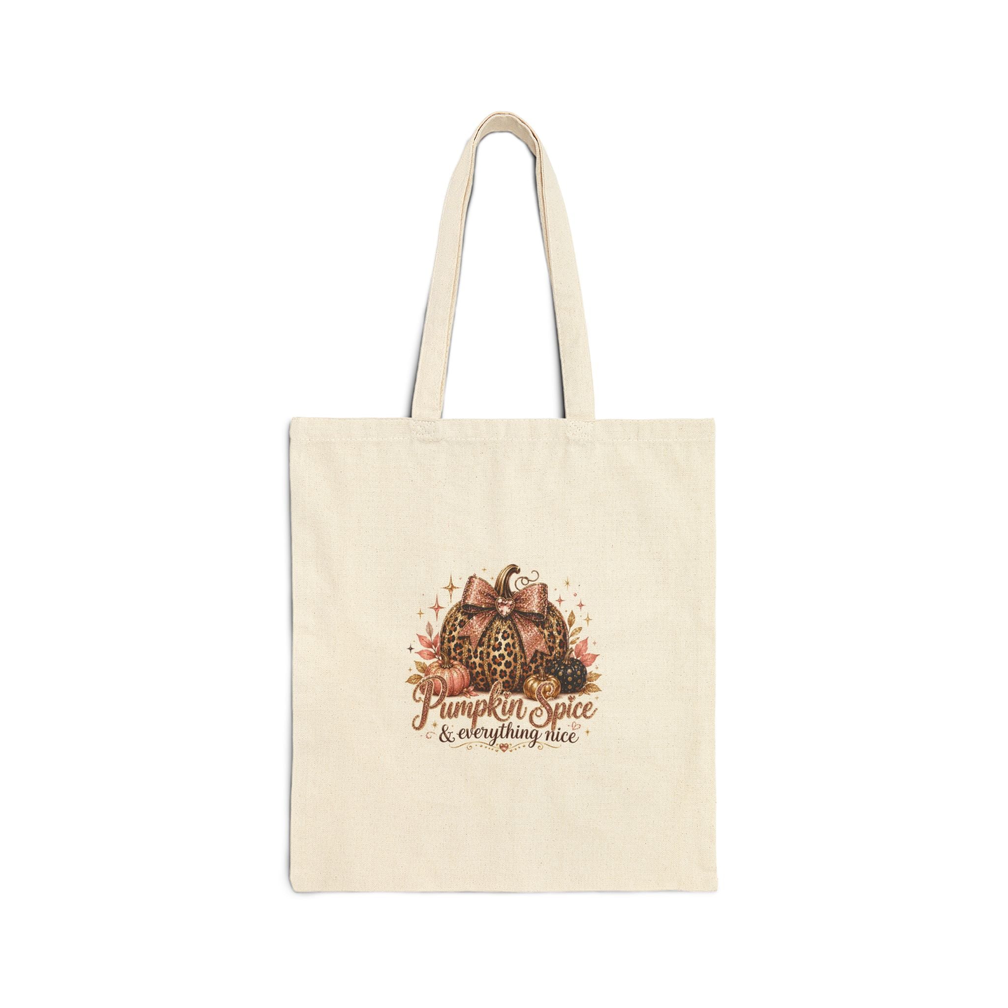 Pumpkin Spice & Everything Nice Canvas Tote