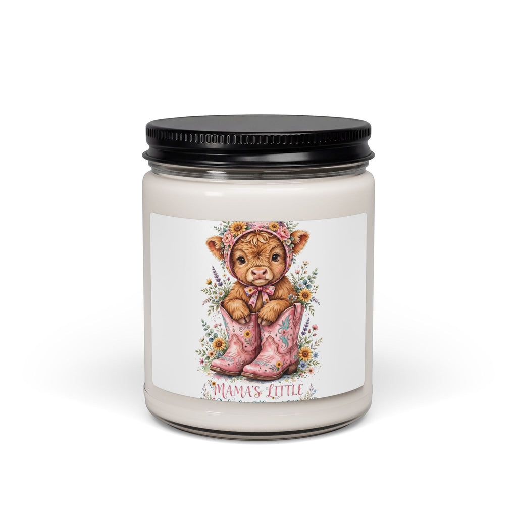 Mama's Little Bear 9oz Scented Soy Candle — Floral Baby Shower Gift