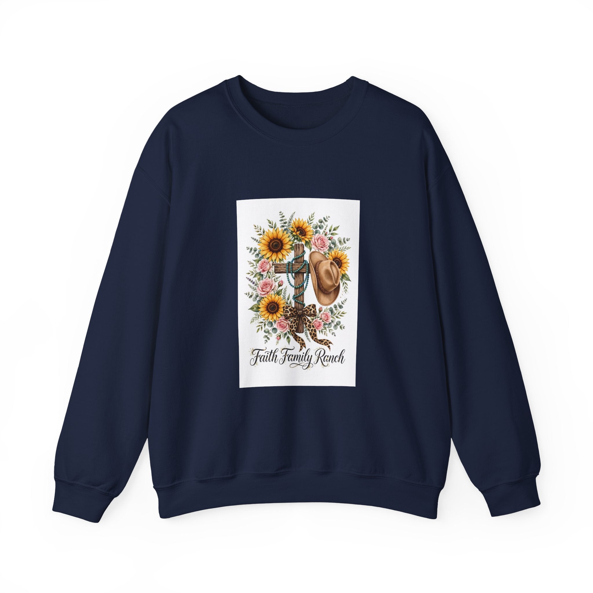 Faith Family Ranch Floral Sweatshirt