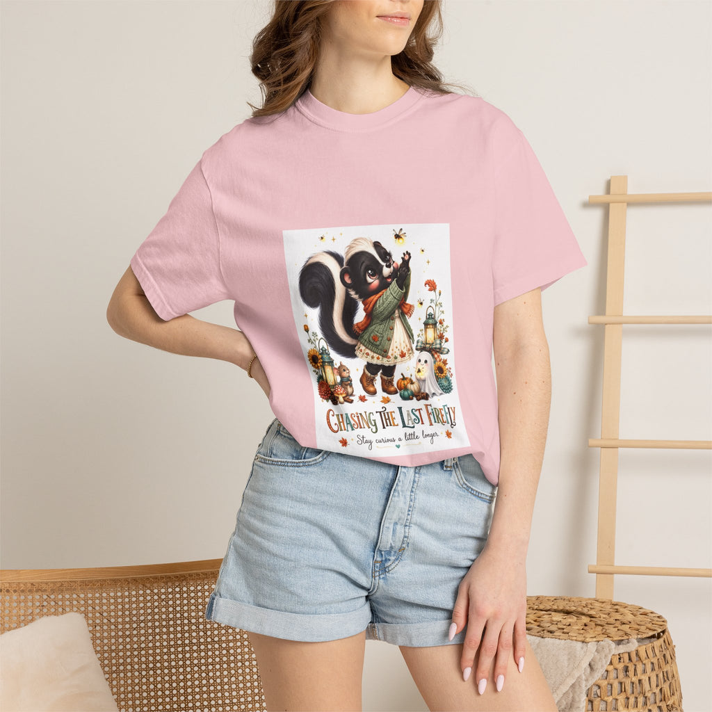 Chasing the Last Firefly Skunk Graphic T-Shirt