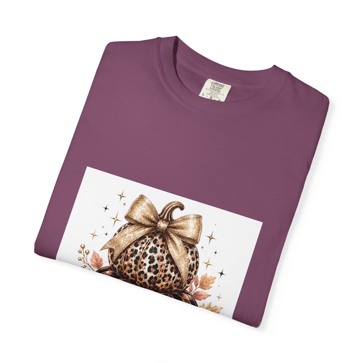 Blessed Pumpkin T-Shirt — Fall Leopard & Buffalo Plaid Pumpkin Graphic