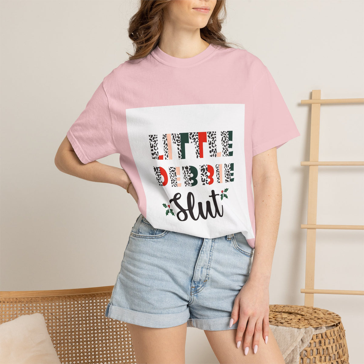 Funny Christmas Tee - 'Little Debbie Slut' Holiday Graphic T-Shirt