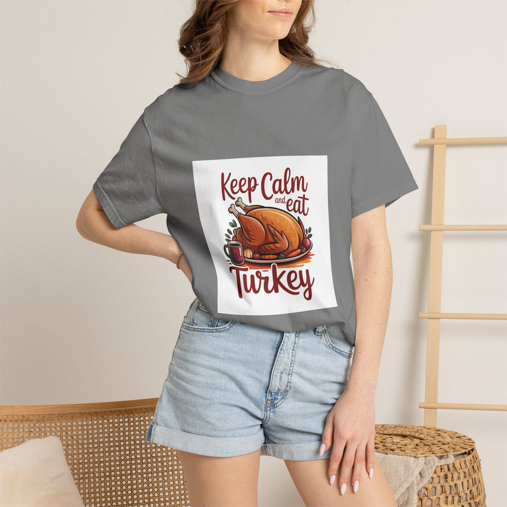 T-Shirt - "Keep Calm and Eat Turkey" Thanksgiving Tee