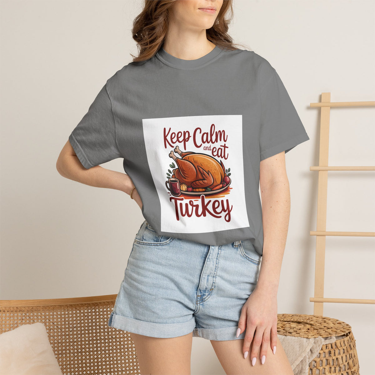 T-Shirt - "Keep Calm and Eat Turkey" Thanksgiving Tee