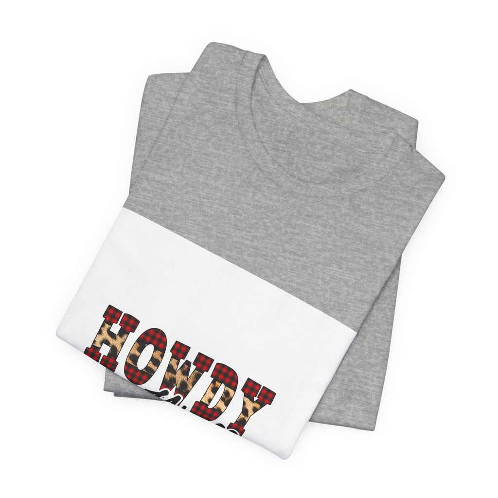 Howdy Y'all Tee — Plaid Western Graphic T-Shirt