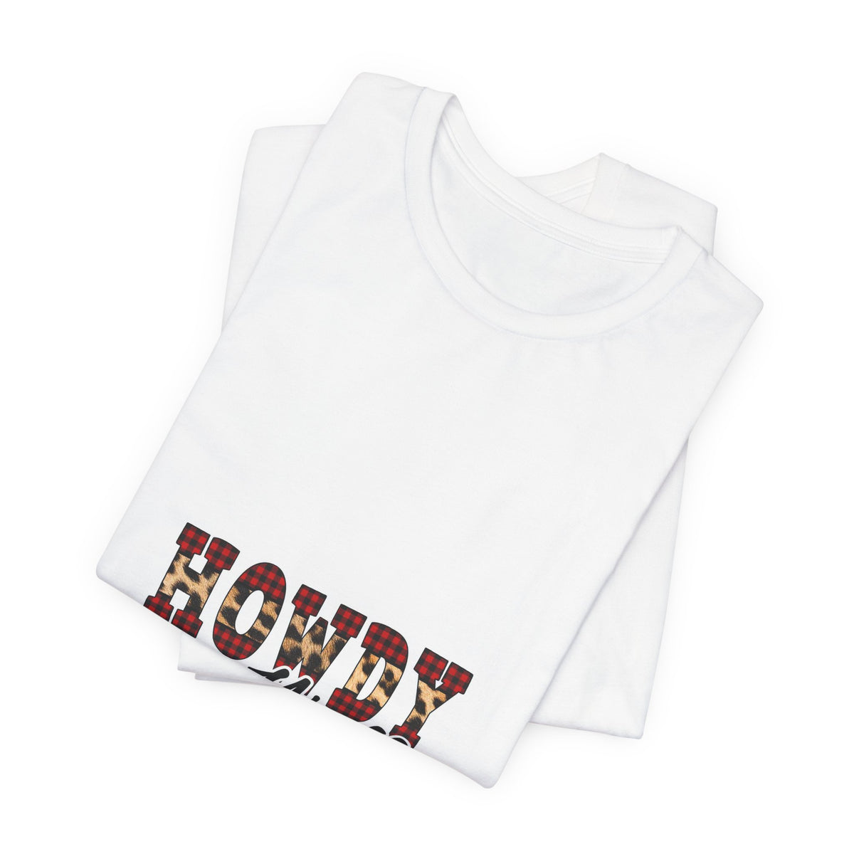 Howdy Y'all Tee — Plaid Western Graphic T-Shirt